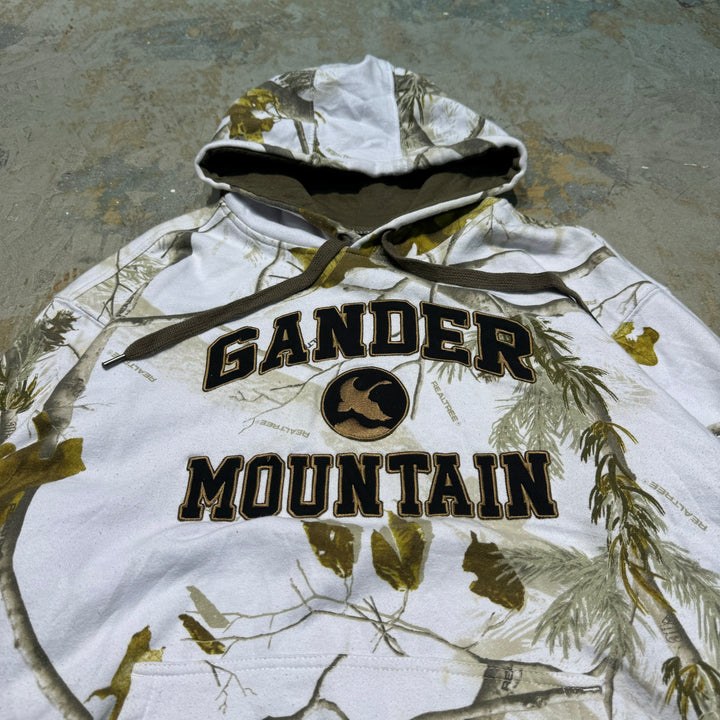 二手衣服GANDERMTN/ gunder mountain /Real Tree Pattern Pull Over Parker /真实树图案套衫连帽衫/尺寸M