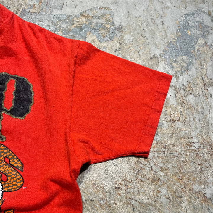 미국에서 제작 한 빈티지 의류 Majestic/San Francisco 49ers/Football Team/NFL/빈티지 싱글 스티치 프린트 티셔츠/크기 M