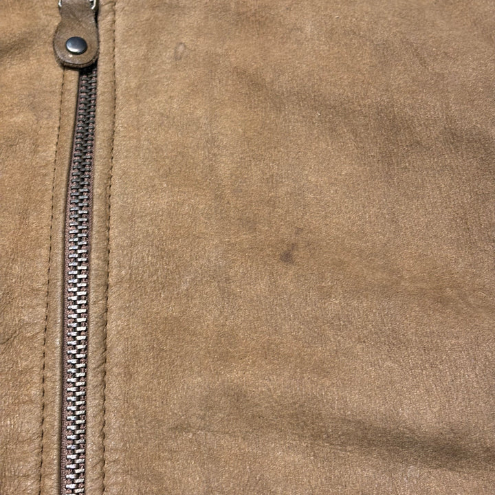 중고 의류 St.John'Sbay/ St. John 's Bay/ Nubuck/ Zip-Up Leather Jacket/ Size L