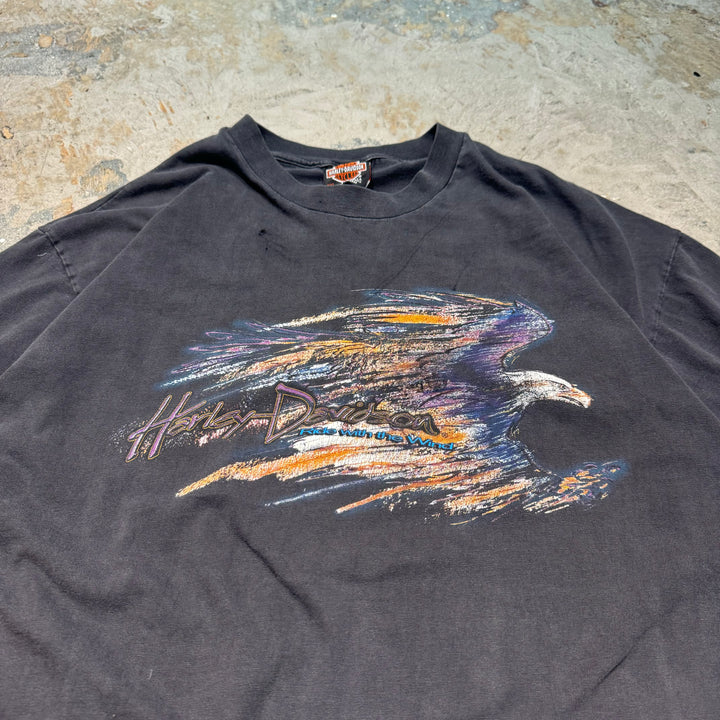 古着 USA製 Harley-Davidson/ハーレーダビッドソン/ プリントTシャツ/ サイズXXL