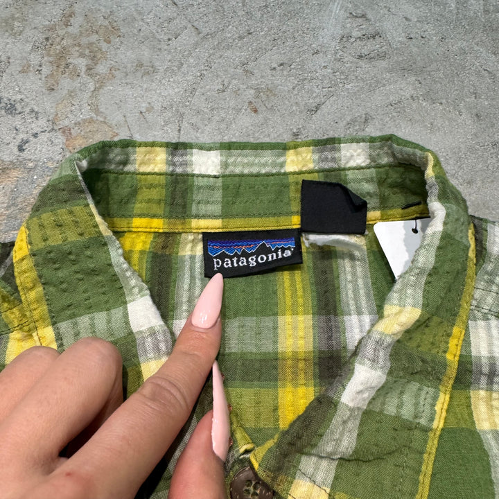 古着 Patagonia/ パタゴニア/ シアサッカー半袖シャツ/ サイズM