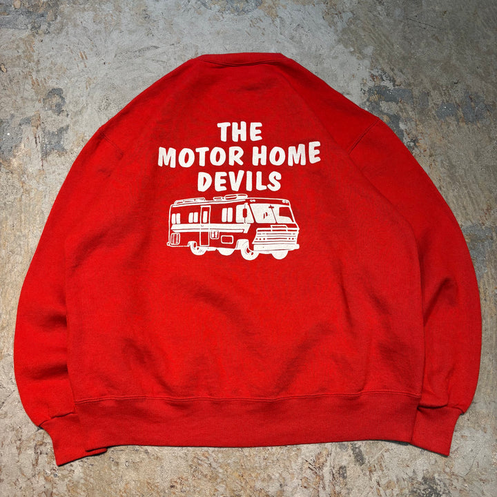 古着 USA製 80's~ RUSSELL ATHLETIC/ラッセルアスレチック/ Win Another for the Griff-er/ THE MOTOR HOME DEVILS/ クルーネックスウェット/サイズXL