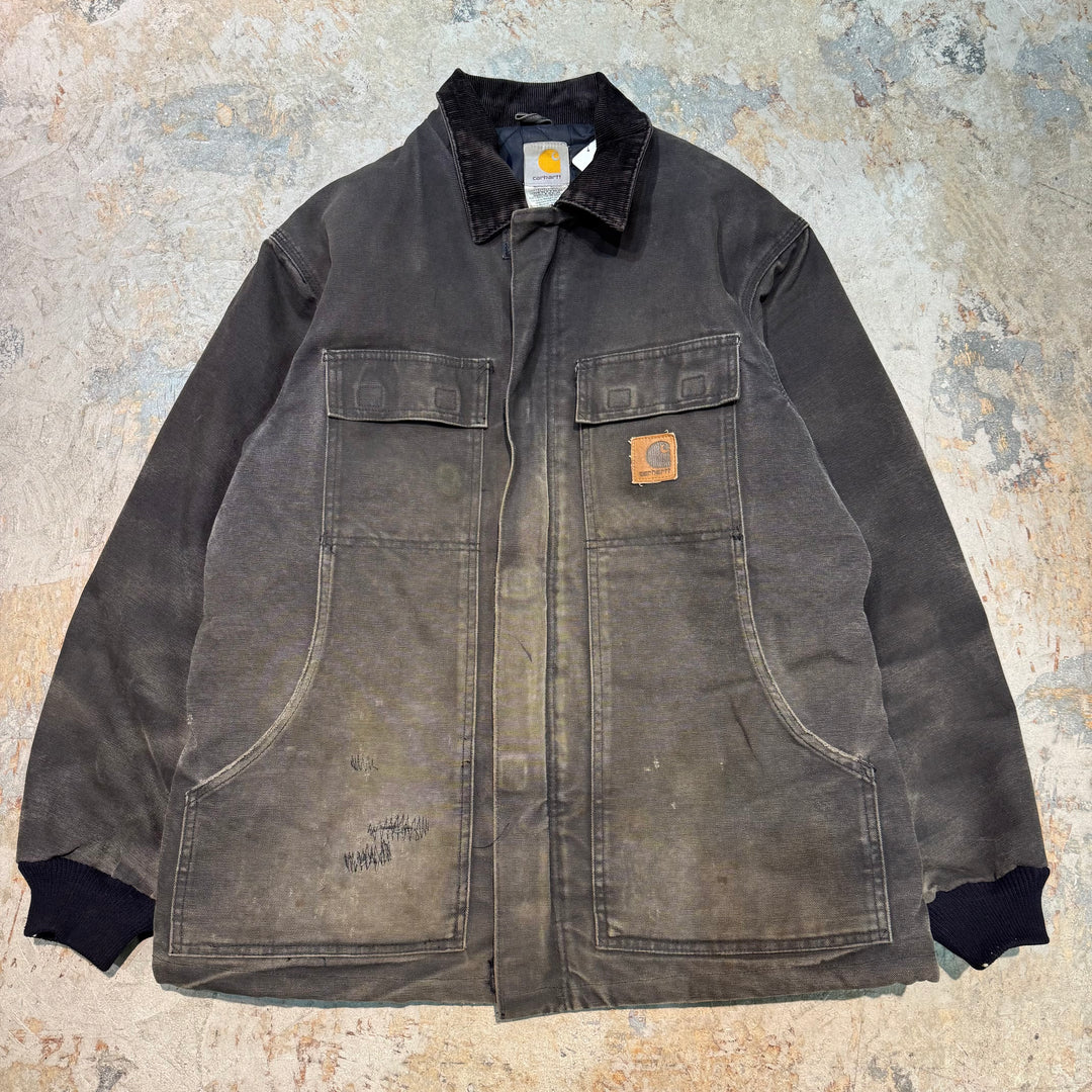 古着 carhartt/ カーハート/ トラディショナルコート/ 裏地キルティング/ 襟コーデュロイ/サイズM