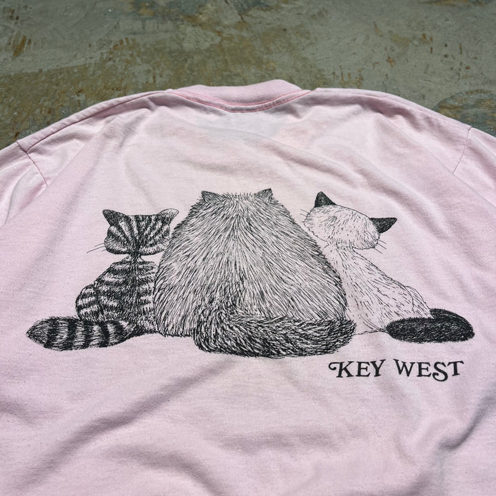 중고 의류 고양이/어니스트 헤밍웨이 박물관/기업/인쇄 티셔츠/크기 L-XL에 해당합니다