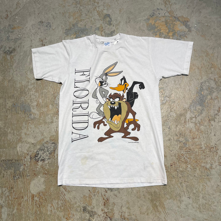 古着 USA製 94's ルーニーテューンズ/バッグス・バニー/フロリダ/ヴィンテージ プリントTシャツ/サイズS