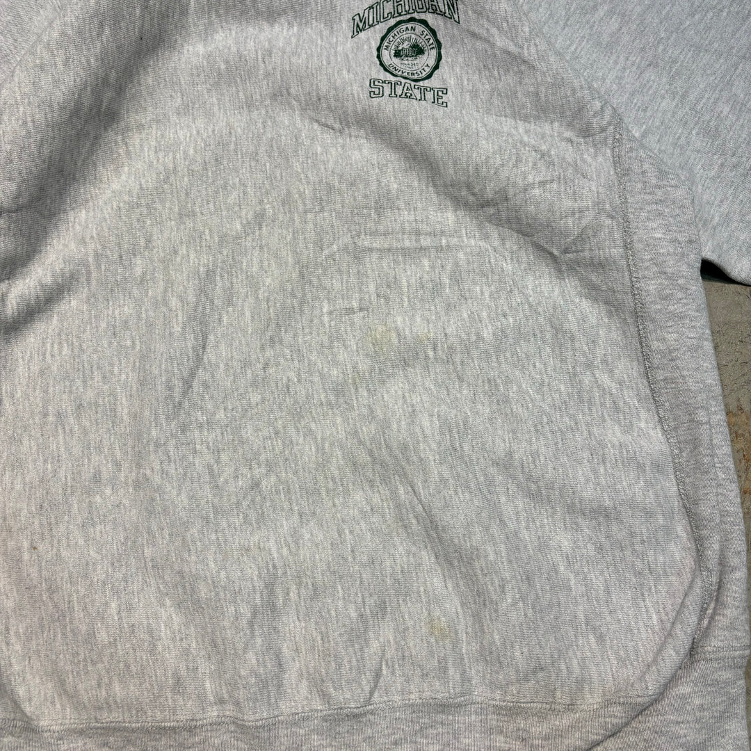 Used clothing Made in USA 90's Champion/ Champion/Reverse Weave/Crew Neck Sweatshirt/University of Michigan/Embroidered Logo/Size XXL