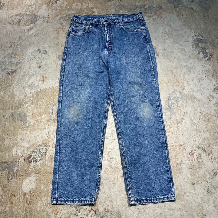 #4224 古着 Carhartt/カーハート / Denim Pants/デニムパンツ /ジーンズ / 裏地チェック/34×30