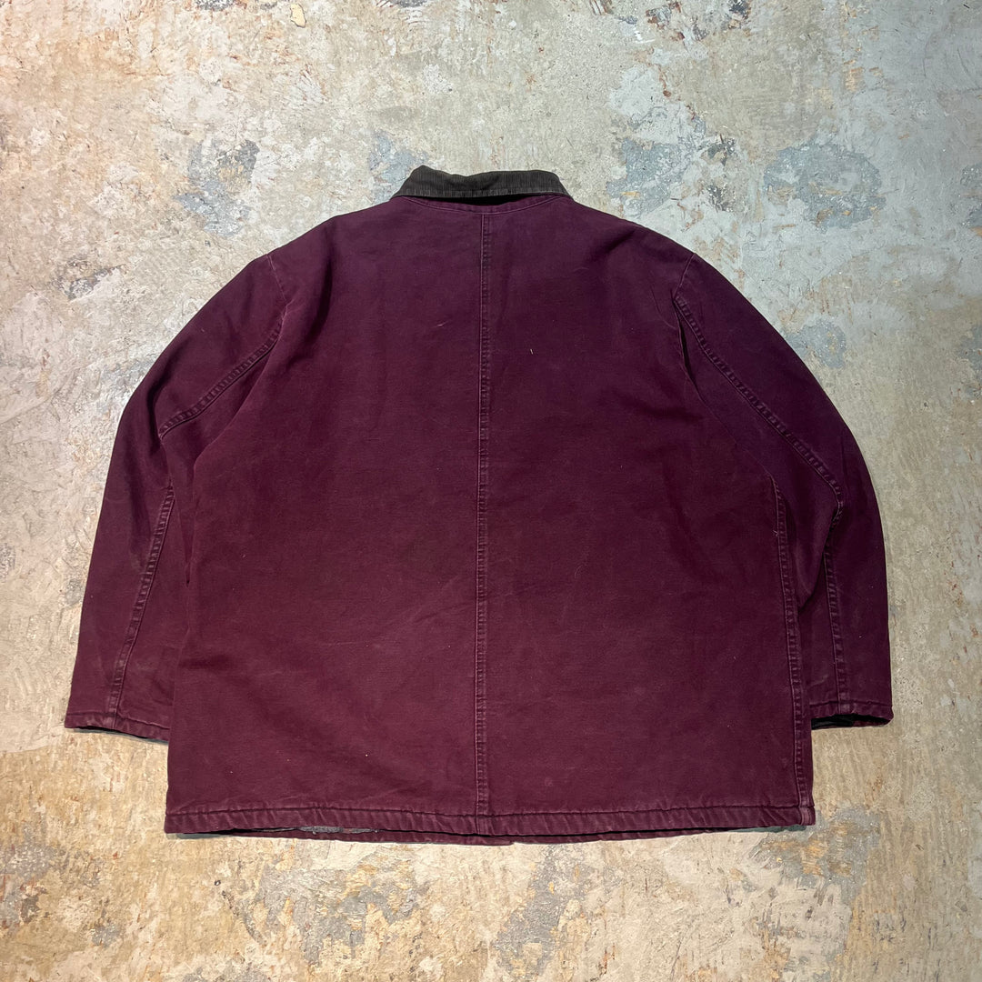 Used clothing 90's~ Dickies/ Dickies / Coverall / Duck jacket / Blanket lined / Corduroy collar / Size XXL