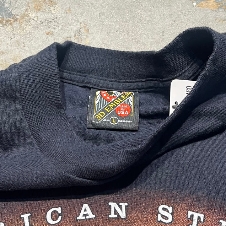 古着 USA製 アメリカンスチール/アイスランド/ライダース/マウイ・ハワイ/バイク/Tシャツ/サイズL
