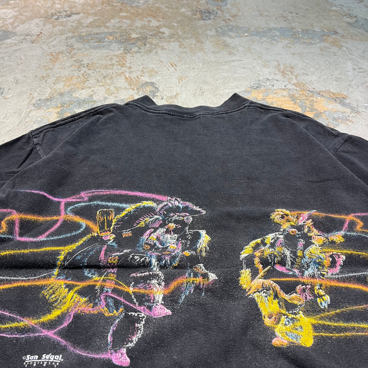 #4532 古着 unknow/short sleeve print t-shirt Tee/半袖プリントTシャツ/シングルステッチ/サイズ2XL相当