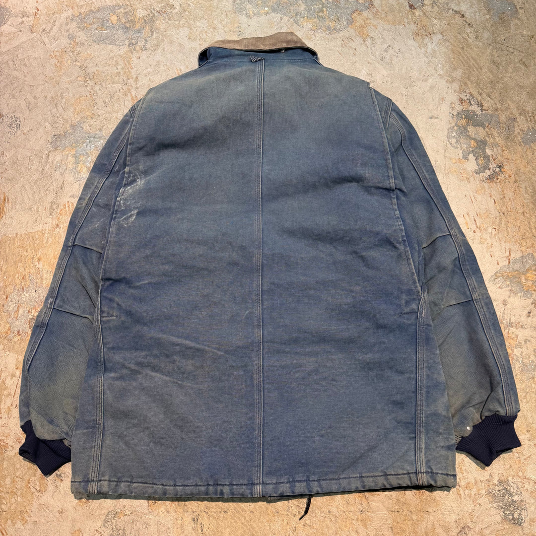 古着 USA製 carhartt/ カーハート/ トラディショナルコート/ 裏地キルティング/ 襟コーデュロイ/ 企業ロゴ/ サイズXL相当
