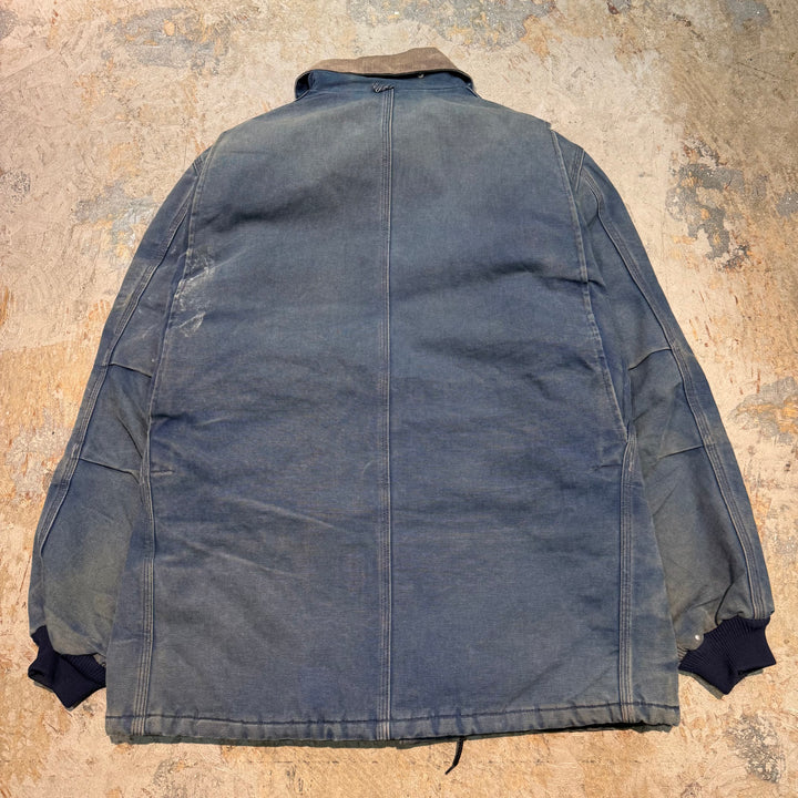 古着 USA製 carhartt/ カーハート/ トラディショナルコート/ 裏地キルティング/ 襟コーデュロイ/ 企業ロゴ/ サイズXL相当