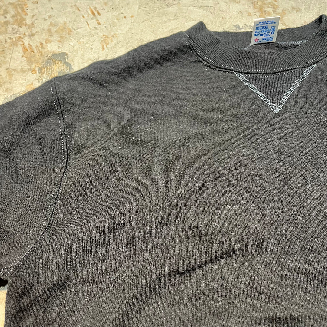 Used clothing Made in USA 80's~ RUSSELL ATHLETIC/ Russell Athletic/Crew neck blank sweatshirt/Plain/Size M