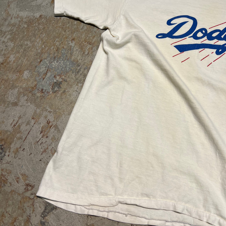 #4806 古着 ロサンゼルス・ドジャーズ/ヴィンテージ シングルステッチ Tシャツ/MBL/メジャーリーグ/サイズXL相当