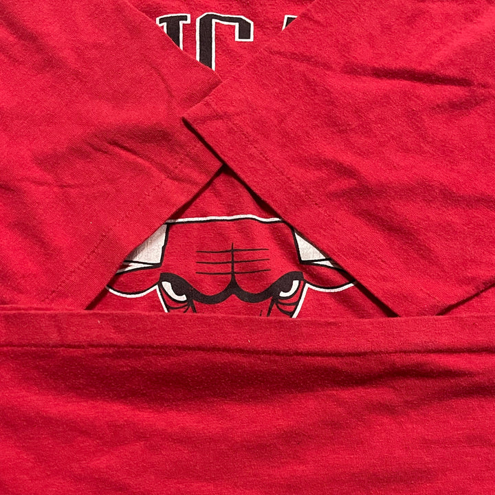 古着 USA製 シカゴ・ブルズ/NBA/ヴィンテージ シングルステッチ プリントTシャツ/サイズXL