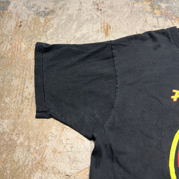 古着 90's カナダ製 FRUIT OF THE LOOM/フルーツ オブ ザ ルーム / バック・ストリート・ロック・バー / 382 MAYOR MONTREAL / reactor / ヴィンテージ シングルステッチ プリントTシャツ/サイズxl