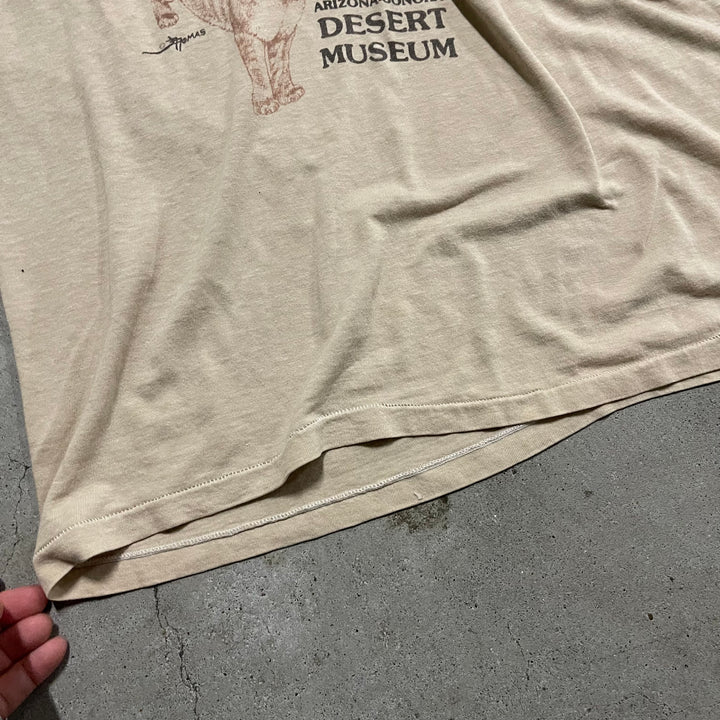 古着 USAVINTAGE アリゾナ・ソノラ 砂漠博物館 シングルステッチ Tシャツ サイズL