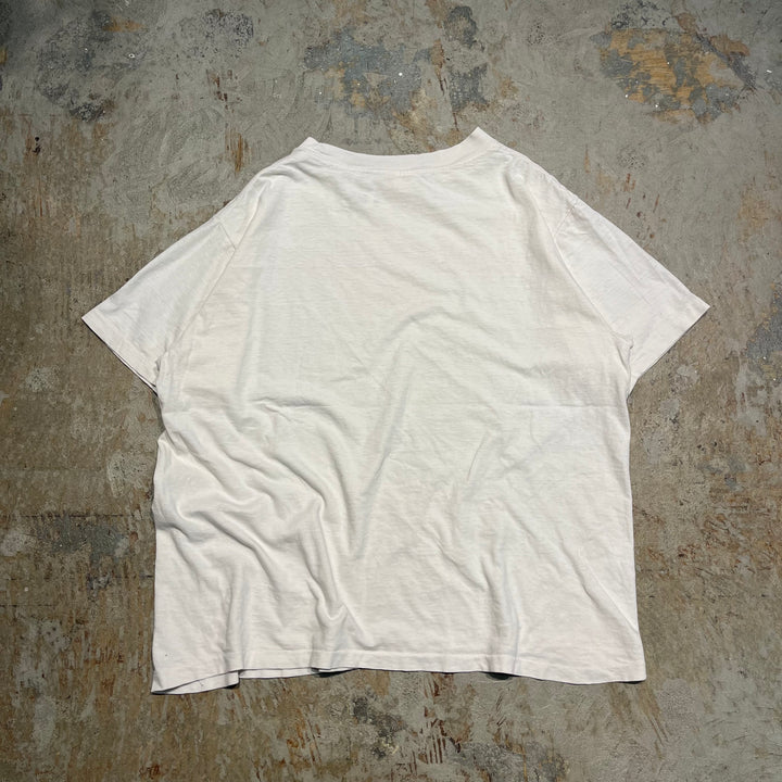 #4780 古着 80's DROOPY ドルーピー/カートゥーンアニメ トムとジェリー/ヴィンテージ シングルステッチ Tシャツ/サイズL