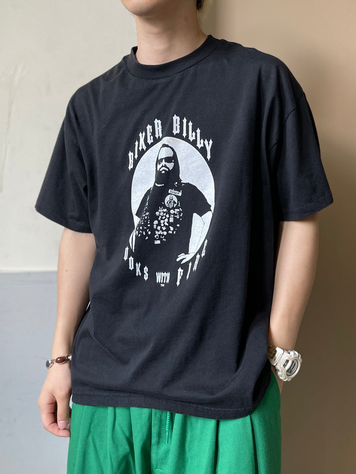 #4525 古着 90's Hanes/short sleeve print t-shirt Tee/半袖プリントTシャツ/シングルステッチ/サイズL