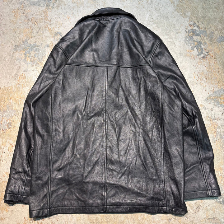 古着 WILSONS LEATHER/ ウィルソンズレザー/ 本革レザーハーフコート/ 牛革/ サイズM
