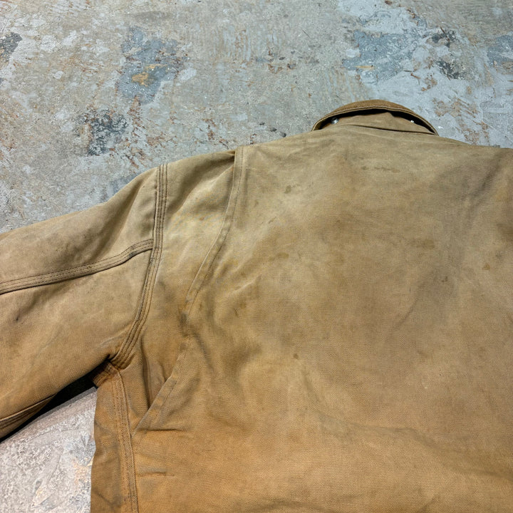 Used clothing 80's to 90's carhartt/ Carhartt/ Detroit jacket/ Duck fabric/ Lining blanket/ Check/ Equivalent to size M~L
