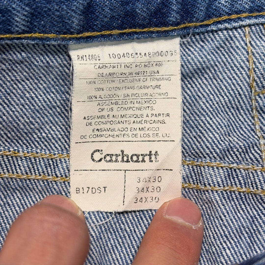 Used clothing Carhartt/ Denim pants/ Actual size 32 x 28
