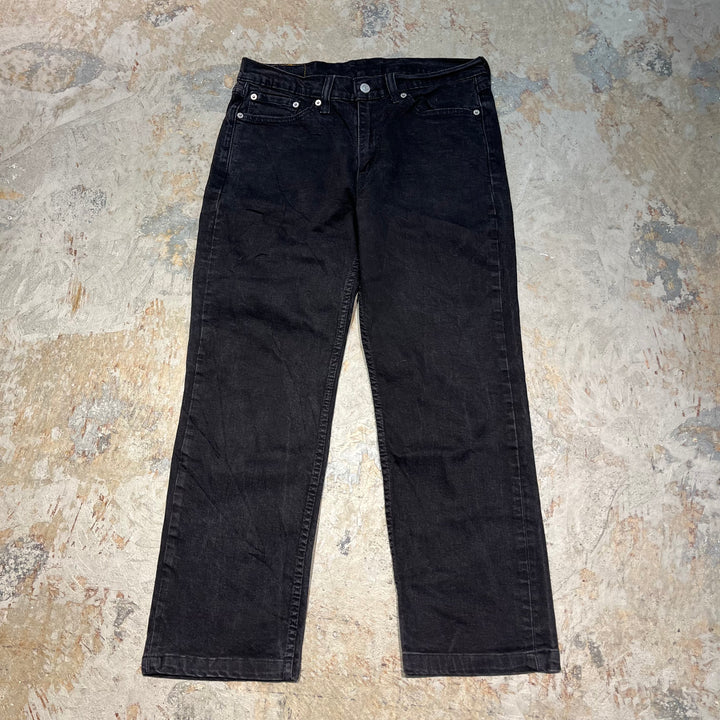 #4181 古着 Levi's/リーバイス/Black Denim Pants/ブラックデニムパンツ/ストレート/514/サイズ33×30