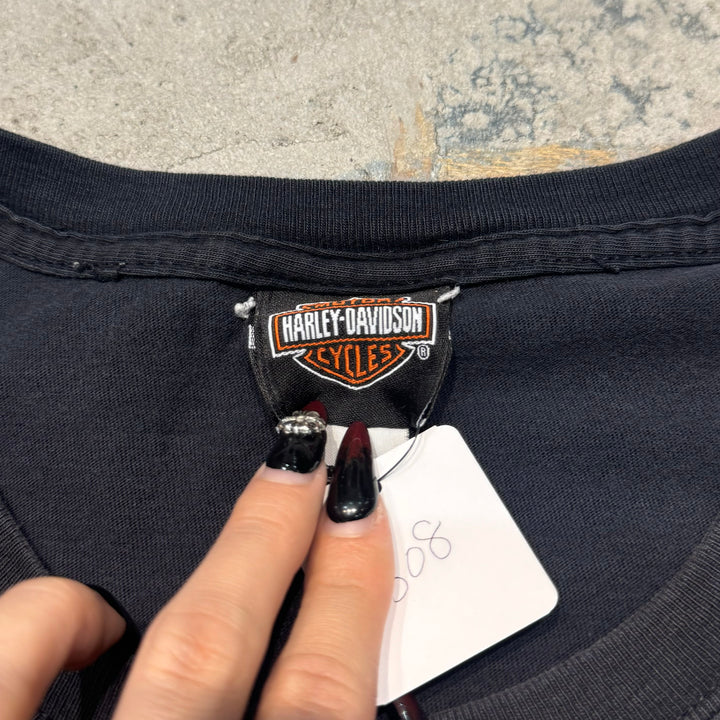 古着 USA製 Harley-Davidson/ハーレーダビッドソン/ プリントTシャツ/ サイズXL-XXL相当