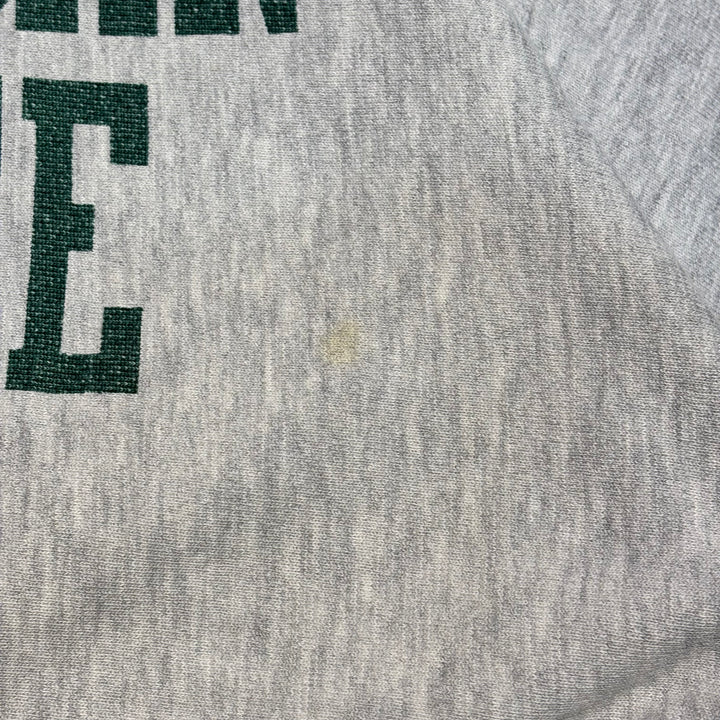 미국 80 년대 챔피언/챔피언/리버스 직조/승무원 넥 스웨트 셔츠/워밍업/트리코 태그/미시간 주립 대학/대학 인쇄/크기 L에서 만든 중고 의류