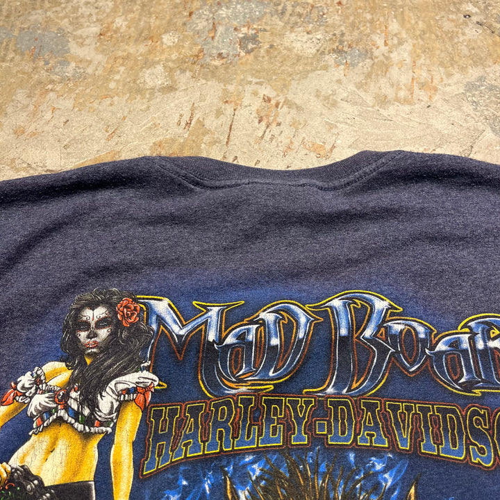 古着 Harley-Davidson/ハーレー ダビッドソン テキサス州 サン・ベニート /マッド ボア レストラン / プリントTシャツ サイズXXXL