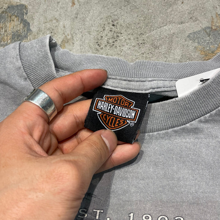 Used clothing Made in USA Harley-Davidson/Harley Davidson/Single Stitch T-shirt/Size L