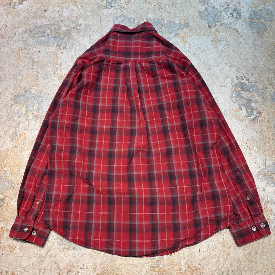古着 carhartt/カーハート/ ボタンダウン長袖シャツ/ チェック柄/ サイズM