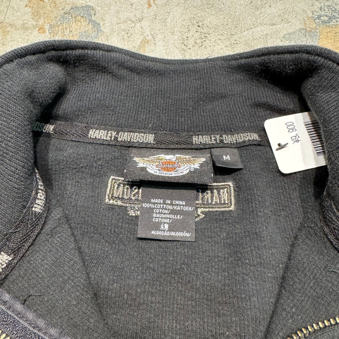 Used clothing HARLEY DAVIDSON/Harley Davidson/Half zip cotton knit sweater/Size M