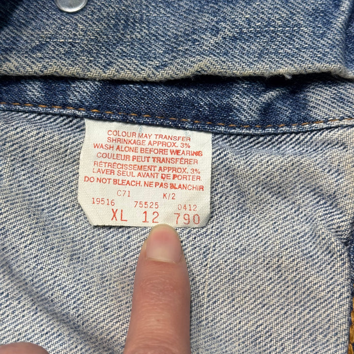 古着 CANADA製 Levi's/ リーバイス/ デニムジャケット/ Gジャン/ サイズXL