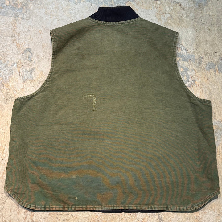 古着 Carhartt/ カーハート/ ダックベスト/ ダック地/ 裏地キルティング/ サイズ3XL