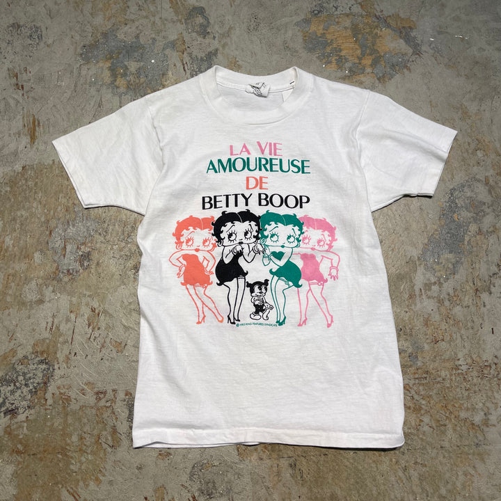 古着 USA製 ベティ・ブープ/愛の生活/ヴィンテージ シングルステッチプリントTシャツ/サイズS