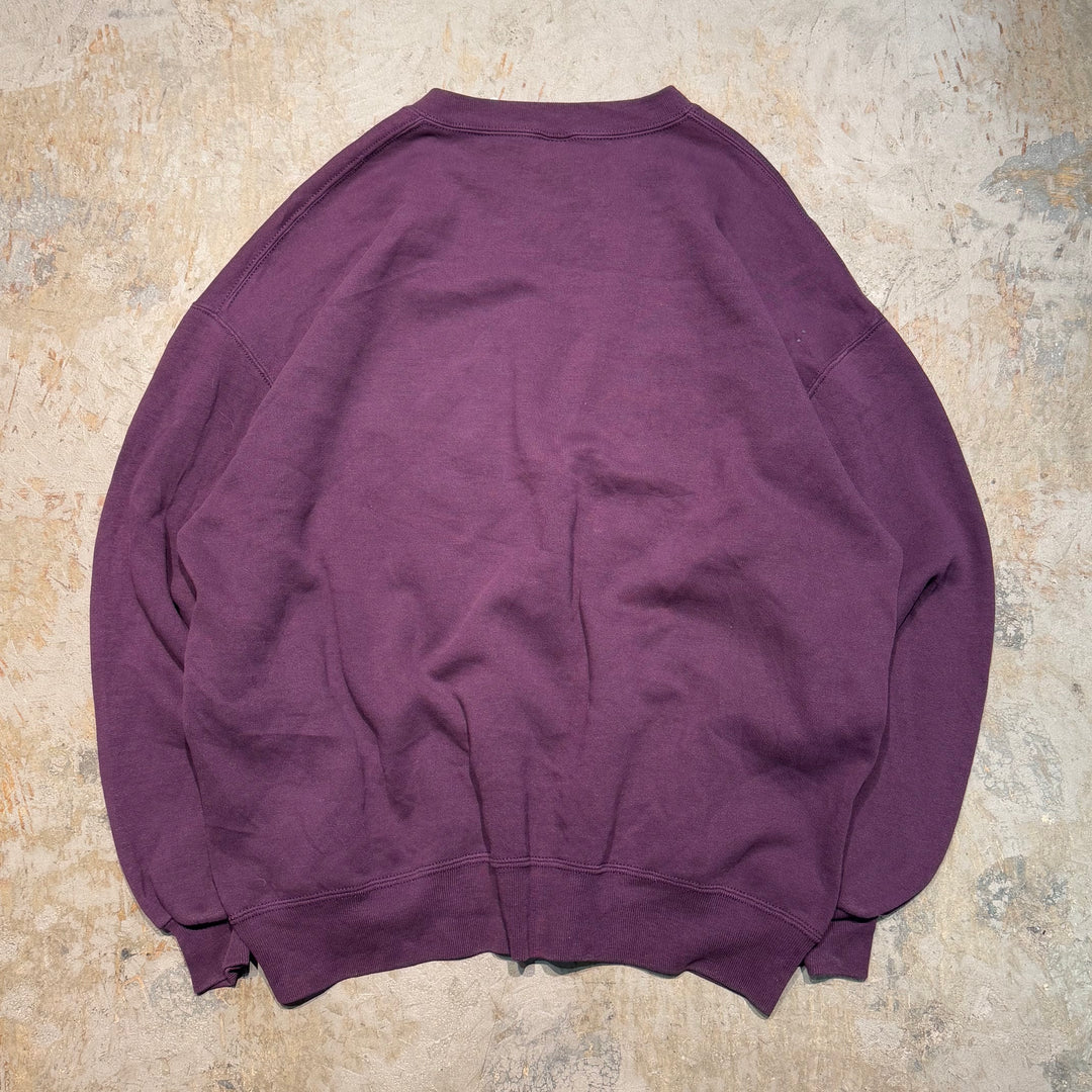 Used clothing Made in USA 80's~RUSSELLATHLETIC/Russell Athletic/Blank Crew Neck Sweatshirt/Plain/Size XXL