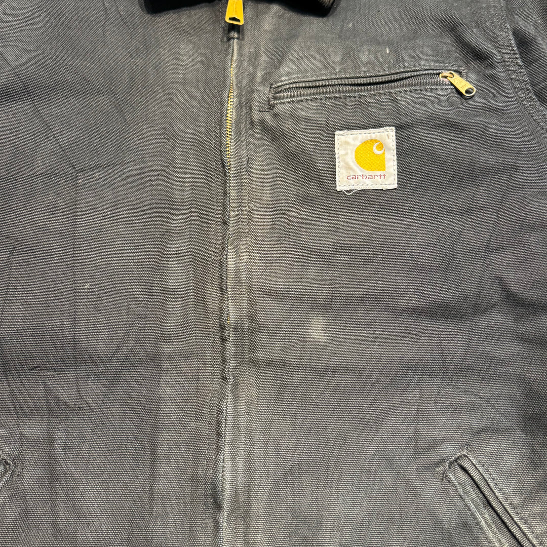 Used clothing carhartt/ Carhartt/ Detroit jacket/ Duck fabric/ Blanket lining/ Checkered pattern/ Size M