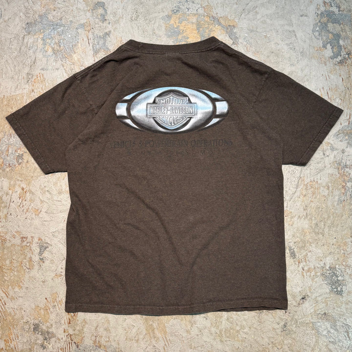 古着 USA製 Harley-Davidson/ ハーレーダビッドソン/ プリントTシャツ/ サイズL