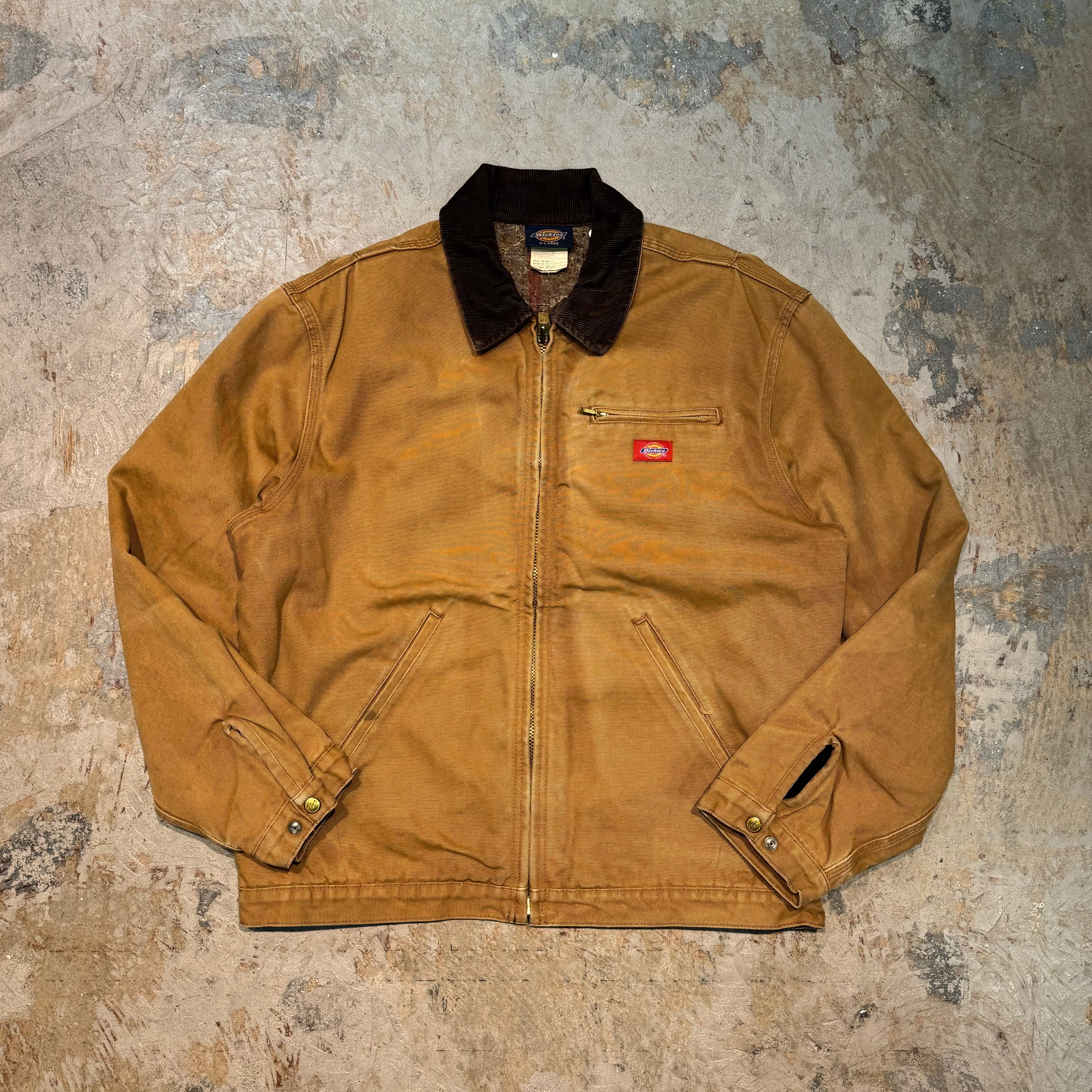 Dickies ベージュジャケット コーデュロイ襟 80s ヴィンテージ 【公式 Dickies ベージュジャケット コーデュロイ襟 80s ヴィンテージ 【公式