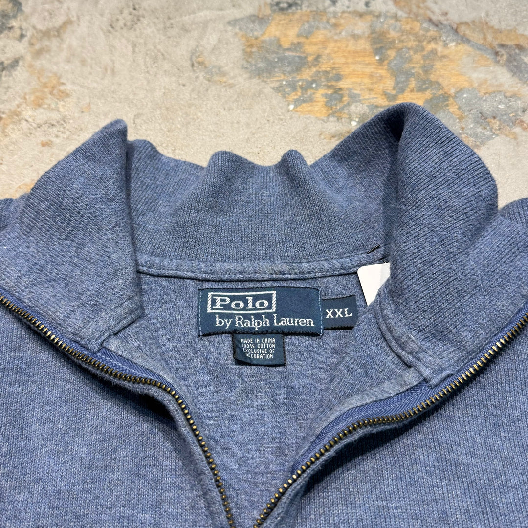 Used clothing POLO by Ralph Lauren/Polo Ralph Lauren/Half Zip Cotton Knit Sweater/Size XXL