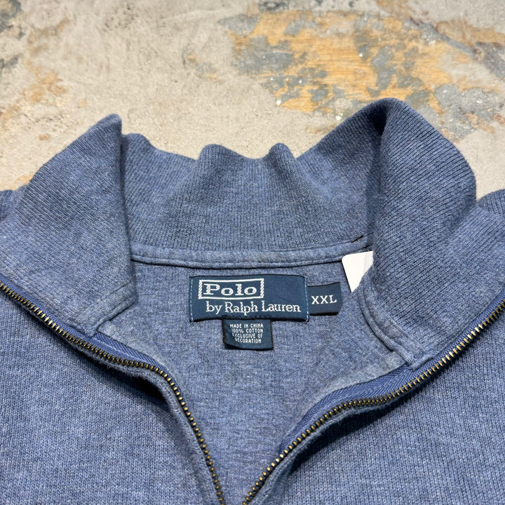 Used clothing POLO by Ralph Lauren/Polo Ralph Lauren/Half Zip Cotton Knit Sweater/Size XXL