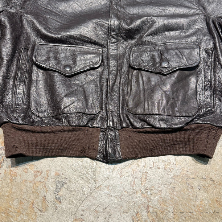 古着 USAVINTAGE/ A-2 TYPE/ レザージャケット/ サイズM相当