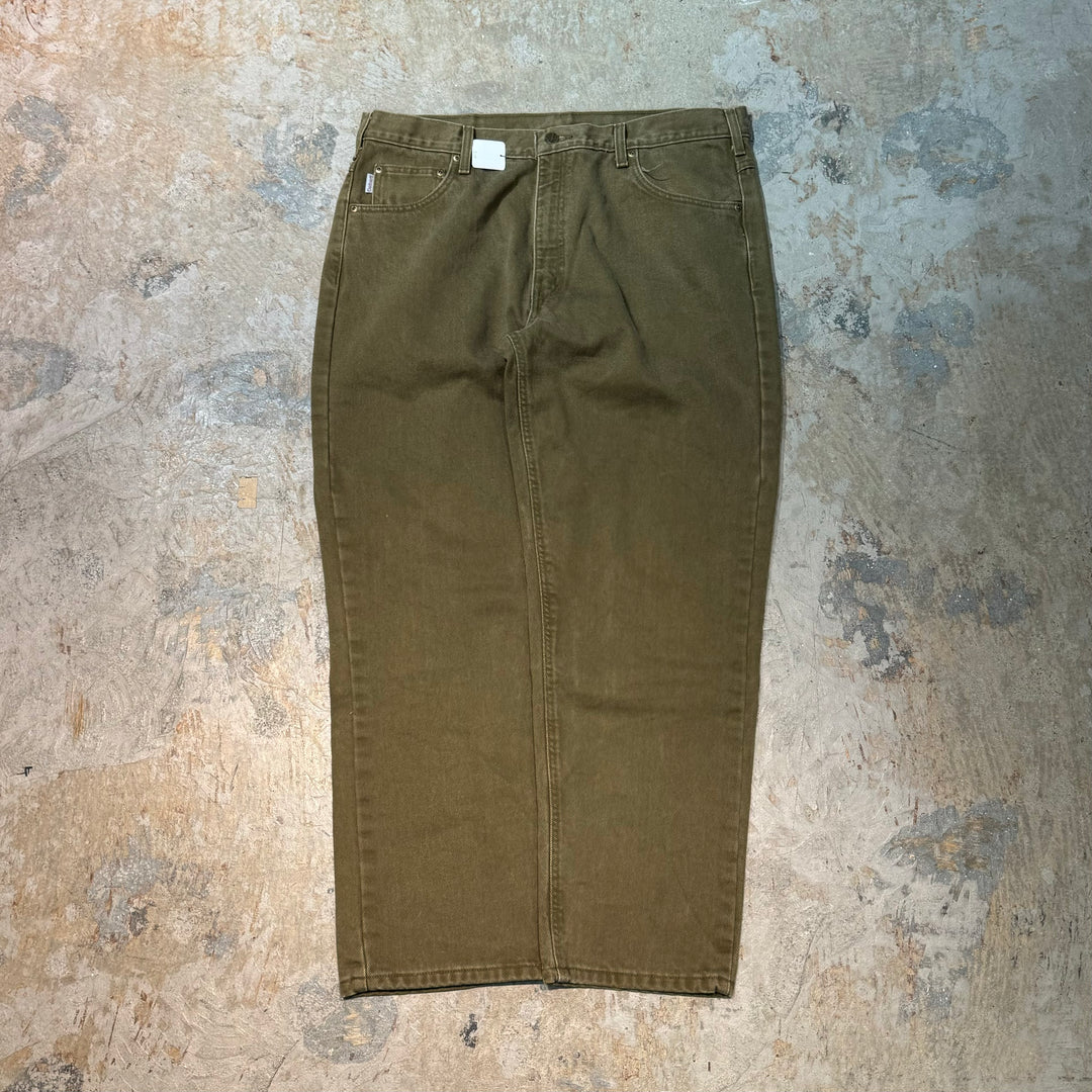 古着 Carhartt/ カーハート/ ダックパンツ/ 裏地ブランケット/チェック/ 実寸サイズ34×29