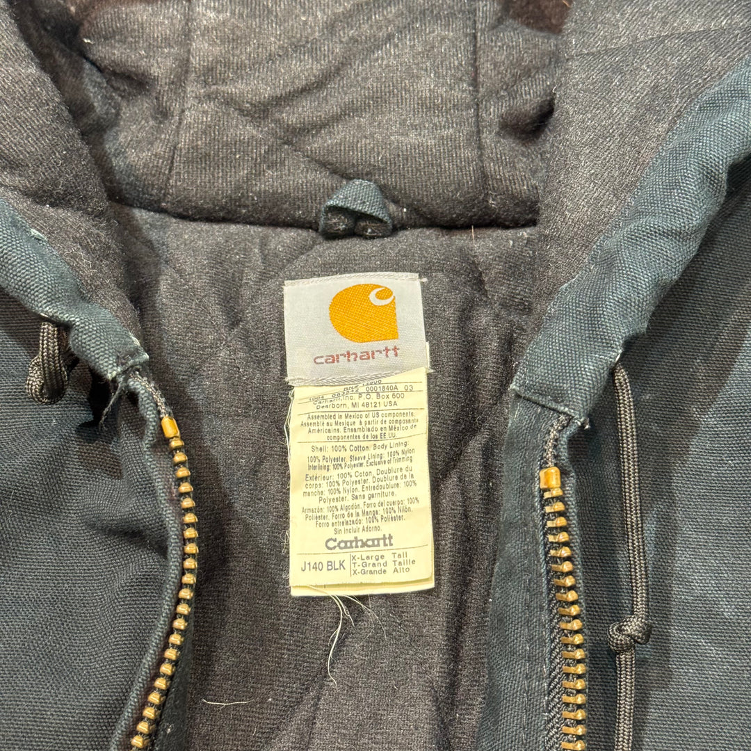 Used clothing carhartt/ Carhartt/ Active jacket/ J140 BLK/ Duck fabric/ Plain/ Padded/ Size XL