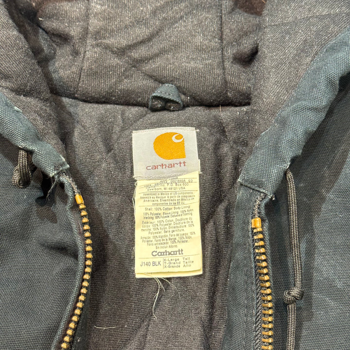 Used clothing carhartt/ Carhartt/ Active jacket/ J140 BLK/ Duck fabric/ Plain/ Padded/ Size XL