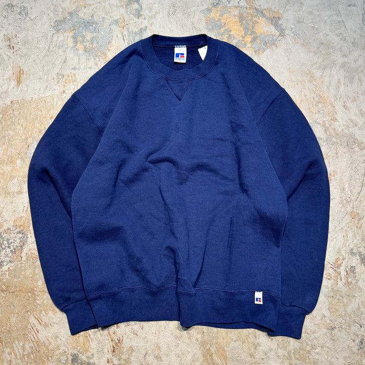 Used clothing 90's~ RUSSELL ATHLETIC/ Russell Athletic/ Blank Crew Neck Sweatshirt/ Size L