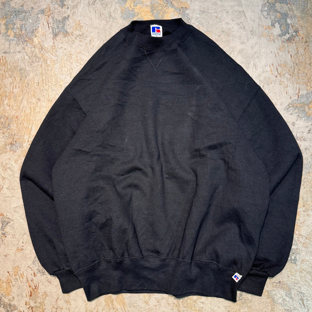 미국 80 년대에서 만든 중고 의류 ~ Russellathletic/ Russell Athletic/ Blank Crew Neck Sweatshirt/ Plain/ Size XL