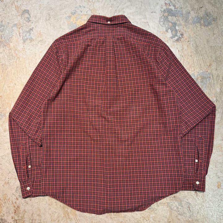 古着 Ralph Lauren/ ラルフ ローレン/ ボタンダウン長袖シャツ/ チェック柄/ サイズXL