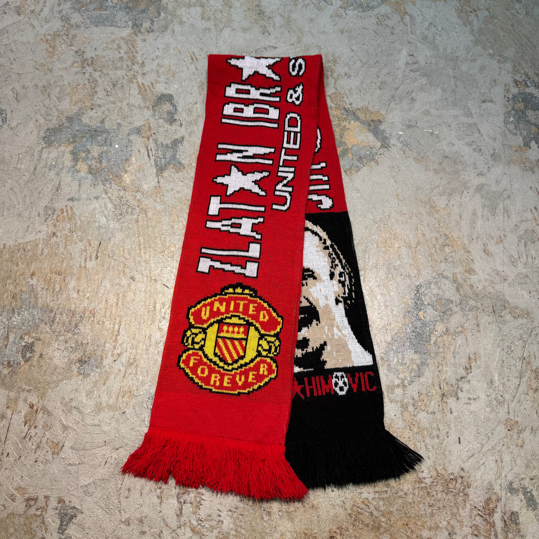 Used soccer scarf / MANCHESTER UNITED FC / IBRAHIMOVIC / IBRAHIMOVIC